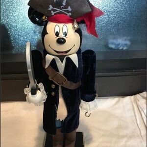Disney Pirate Mickey Mouse nutcracker -Black, Red, and Blue